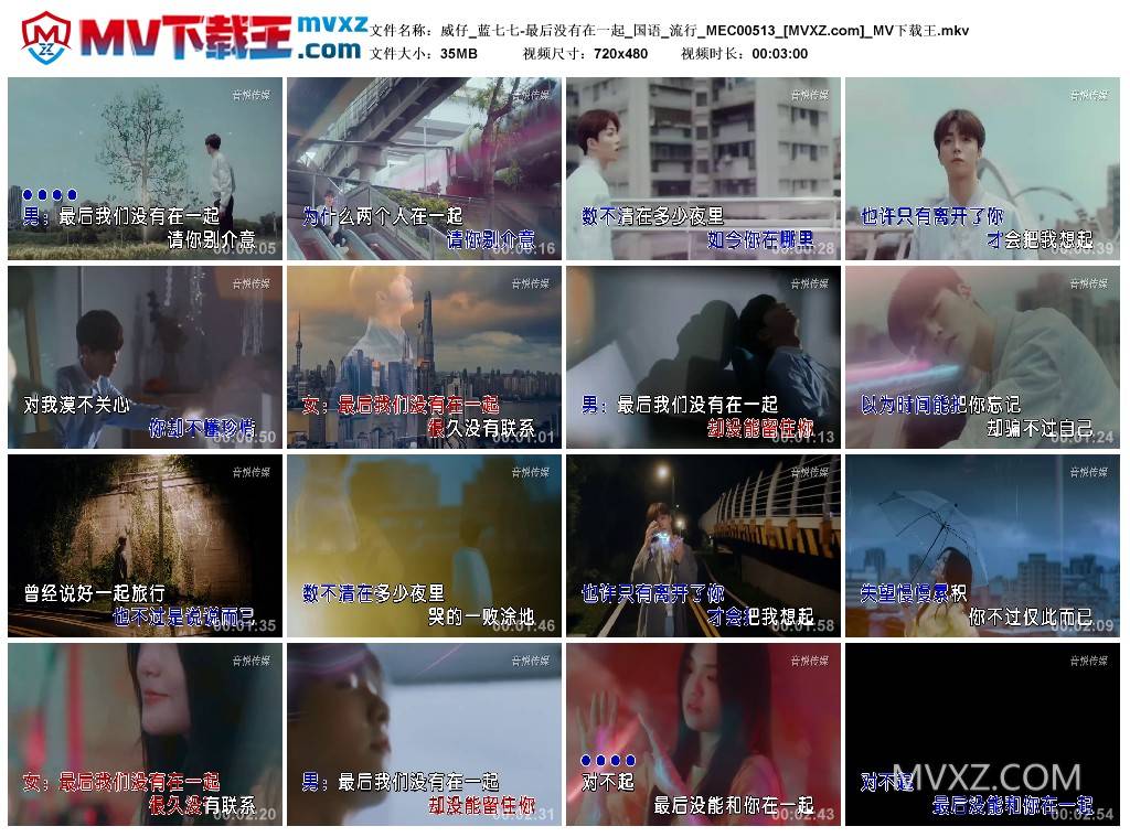 威仔_蓝七七-最后没有在一起_国语_流行_MEC00513